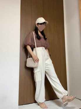 「archives（アルシーヴ）のアイテム（パンツ）」を使った、rannpu_tさん（レディース・155cm）の夏コーディネート