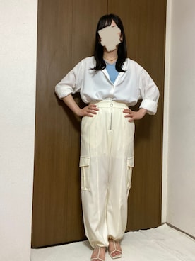 「archives（アルシーヴ）のアイテム（パンツ）」を使った、rannpu_tさん（レディース・155cm）の夏コーディネート