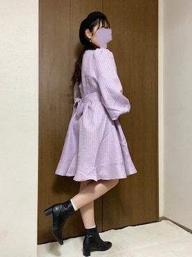 「FREE'S MART（フリーズマート）のアイテム（ハンチング/ベレー帽）」を使った、rannpu_tさん（レディース・155cm）の秋コーディネート