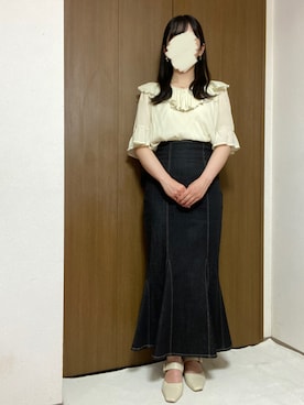 「PROPORTION BODY DRESSING（プロポーションボディドレッシング）のアイテム（スカート）」を使った、rannpu_tさん（レディース・155cm）の夏コーディネート