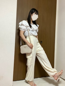 「archives（アルシーヴ）のアイテム（パンツ）」を使った、rannpu_tさん（レディース・155cm）の夏コーディネート