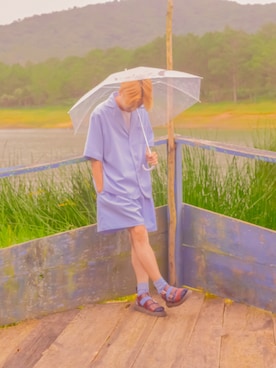 「LOCAL（ローカル）のアイテム」を使った、Hưng さん（メンズ・165cm）の夏コーディネート