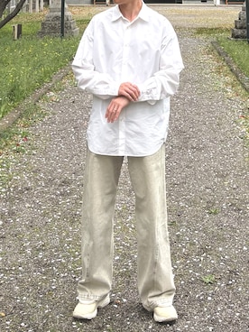 「ASICS（アシックス）のアイテム」を使った、TIMIさん（メンズ・177cm）の春コーディネート