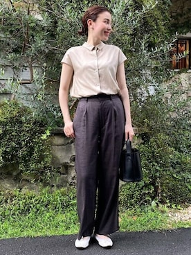 「フレンチカジュアル」｜OKUさん（レディース・156cm）の夏コーディネート