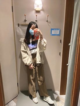 「日常」｜「アイテム（モッズコート）」を使った、Rika       さん（レディース・160cm）の夏コーディネート