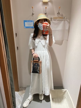 「MUJI」｜「アイテム（ワンピース/ドレス）」を使った、Rika       さん（レディース・160cm）の秋コーディネート