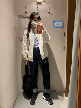 「日常」｜「アイテム（パンツ）」を使った、Rika       さん（レディース・160cm）の冬コーディネート