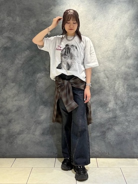 「PBLIM（ページボーイリム）のアイテム」を使った、　Ayuさん（レディース・157cm）の夏コーディネート