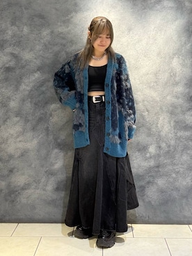 「PAGEBOY（ページボーイ）のプラットチャンキースニーカー【3サイズ展開・軽量】（スニーカー、ブラック系）」を使った、　Ayuさん（レディース・157cm）の秋コーディネート