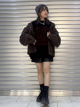 「アイテム（ブルゾン）」を使った、　Ayuさん（レディース・157cm・20代）の秋コーディネート
