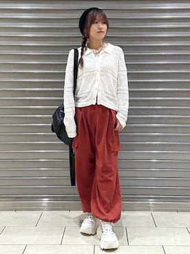 「PAGEBOY（ページボーイ）のアイテム（パンツ）」を使った、　Ayuさん（レディース・157cm）の春コーディネート