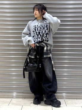 「韓国系」｜　Ayuさん（レディース・157cm）の冬コーディネート