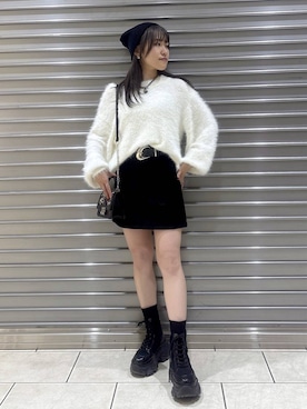 「アイテム（ハンチング/ベレー帽）」を使った、　Ayuさん（レディース・157cm・20代）の秋コーディネート