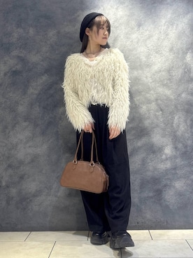 「アイテム（ハンチング/ベレー帽）」を使った、　Ayuさん（レディース・157cm・20代）の秋コーディネート