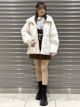 「PAGEBOY（ページボーイ）のアイテム（ジャケット/アウター）」を使った、　Ayuさん（レディース・157cm）の冬コーディネート