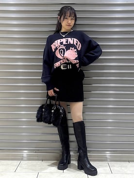 「PAGEBOY（ページボーイ）のアイテム（スカート）」を使った、　Ayuさん（レディース・157cm）の冬コーディネート