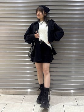 「アイテム（ベルト）」を使った、　Ayuさん（レディース・157cm・20代）の秋コーディネート