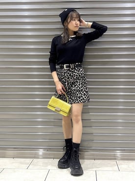 「PBLIM（ページボーイリム）のアイテム（帽子）」を使った、　Ayuさん（レディース・157cm）の秋コーディネート