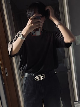 「DIESEL（ディーゼル）のアイテム」を使った、SO-KUNさん（メンズ・177cm）の秋コーディネート