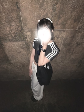 「niko and...（ニコアンド）のアイテム（スウェットパンツ）」を使った、meromerody02さん（レディース・153cm）の秋コーディネート