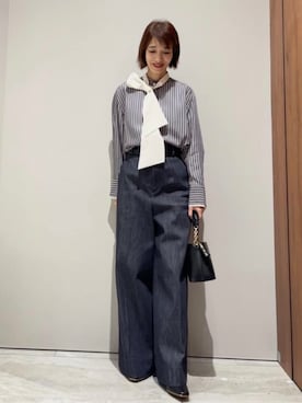 「qualite（カリテ）のアイテム」を使った、MACHIさん（レディース・167cm）の冬コーディネート