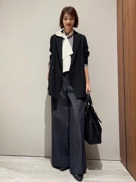 「qualite（カリテ）のアイテム」を使った、MACHIさん（レディース・167cm）の冬コーディネート