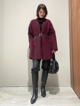 「ガウン」｜MACHIさん（レディース・167cm）の秋コーディネート