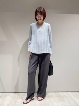 「qualite（カリテ）のアイテム（アクセサリー）」を使った、MACHIさん（レディース・167cm）の春コーディネート