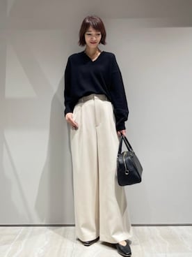 「qualite（カリテ）のアイテム」を使った、MACHIさん（レディース・167cm）の冬コーディネート