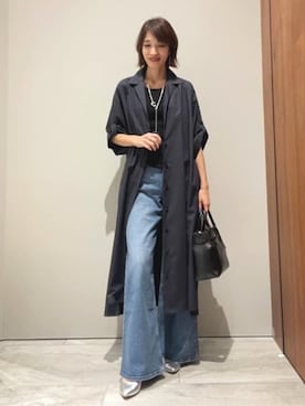 「qualite（カリテ）のアイテム（ワンピース）」を使った、MACHIさん（レディース・167cm）の秋コーディネート