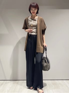 「qualite（カリテ）のアイテム」を使った、MACHIさん（レディース・167cm）の春コーディネート