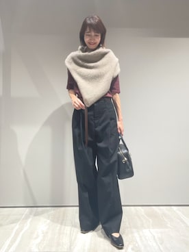 「スヌード」｜MACHIさん（レディース・167cm）の秋コーディネート