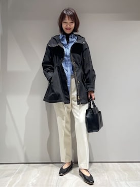 「アイテム（マウンテンパーカー）」を使った、MACHIさん（レディース・167cm）の秋コーディネート