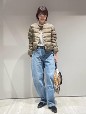 「qualite（カリテ）のアイテム（ジャケット/アウター）」を使った、MACHIさん（レディース・167cm）の秋コーディネート