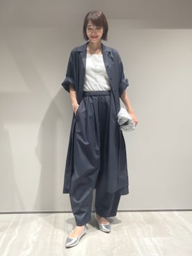 「qualite（カリテ）のアイテム（ワンピース）」を使った、MACHIさん（レディース・167cm）の秋コーディネート