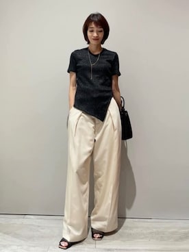 「qualite（カリテ）のアイテム」を使った、MACHIさん（レディース・167cm）の春コーディネート