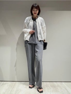 「qualite（カリテ）のアイテム（その他パンツ）」を使った、MACHIさん（レディース・167cm）の夏コーディネート
