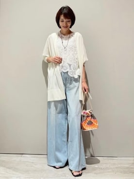 「qualite（カリテ）のアイテム」を使った、MACHIさん（レディース・167cm）の春コーディネート