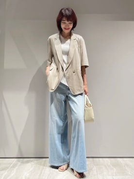 「qualite（カリテ）のアイテム」を使った、MACHIさん（レディース・167cm）の春コーディネート