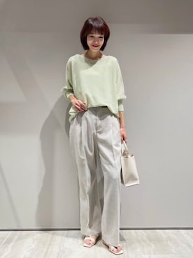 「qualite（カリテ）のアイテム」を使った、MACHIさん（レディース・167cm）の春コーディネート
