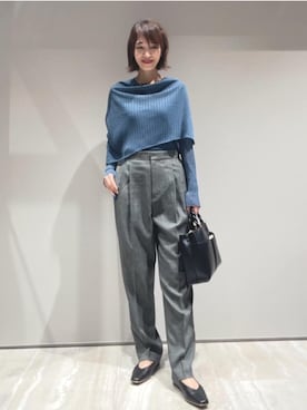 「LOWELL things（ロウェル　シングス）のアイテム（ショルダーバッグ）」を使った、MACHIさん（レディース・167cm）の秋コーディネート