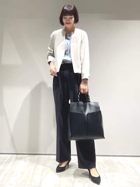 「qualite（カリテ）のアイテム（ジャケット/アウター）」を使った、MACHIさん（レディース・167cm）の秋コーディネート