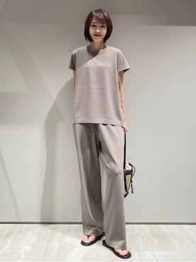 「qualite（カリテ）のアイテム（アクセサリー）」を使った、MACHIさん（レディース・167cm）の春コーディネート