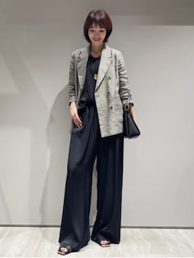 「qualite（カリテ）のアイテム（アクセサリー）」を使った、MACHIさん（レディース・167cm）の春コーディネート