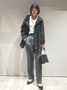 「アイテム（マウンテンパーカー）」を使った、MACHIさん（レディース・167cm）の秋コーディネート