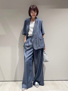 「qualite（カリテ）のアイテム（アクセサリー）」を使った、MACHIさん（レディース・167cm）の春コーディネート