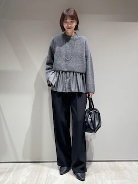 「qualite（カリテ）のアイテム」を使った、MACHIさん（レディース・167cm）の冬コーディネート