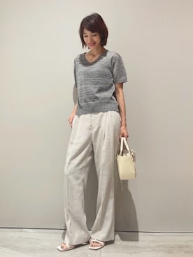 「qualite（カリテ）のアイテム」を使った、MACHIさん（レディース・167cm）の春コーディネート