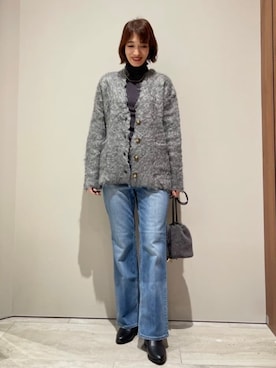 「qualite（カリテ）のアイテム」を使った、MACHIさん（レディース・167cm）の冬コーディネート