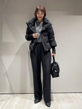 「qualite（カリテ）のアイテム」を使った、MACHIさん（レディース・167cm）の冬コーディネート